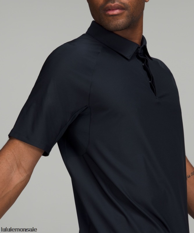 Lululemon Verkauf DELULU748 | Lululemon Deutschland Classic Navy Stretch-Golf-Poloshirt